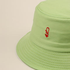 Green Bucket Hat Sunscreen Fisherman Cap for Women