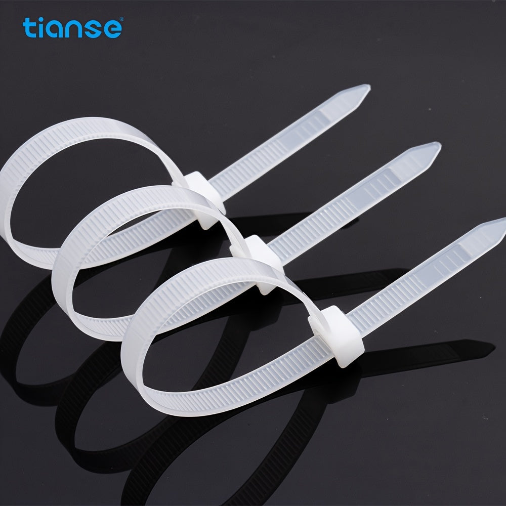 100pcs Self Locking Cable Zip Ties Nylon Cord Management Ties