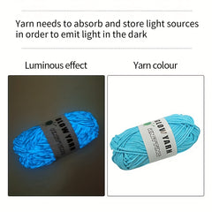 Glow In The Dark Yarn For Crochet Knitting Crafts