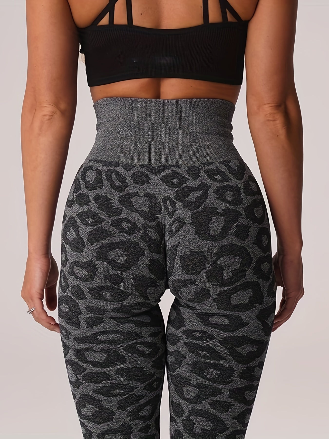 Leopard Print High Waist Yoga Leggings Women's Activewear