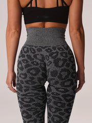 Leopard Print High Waist Yoga Leggings Women's Activewear