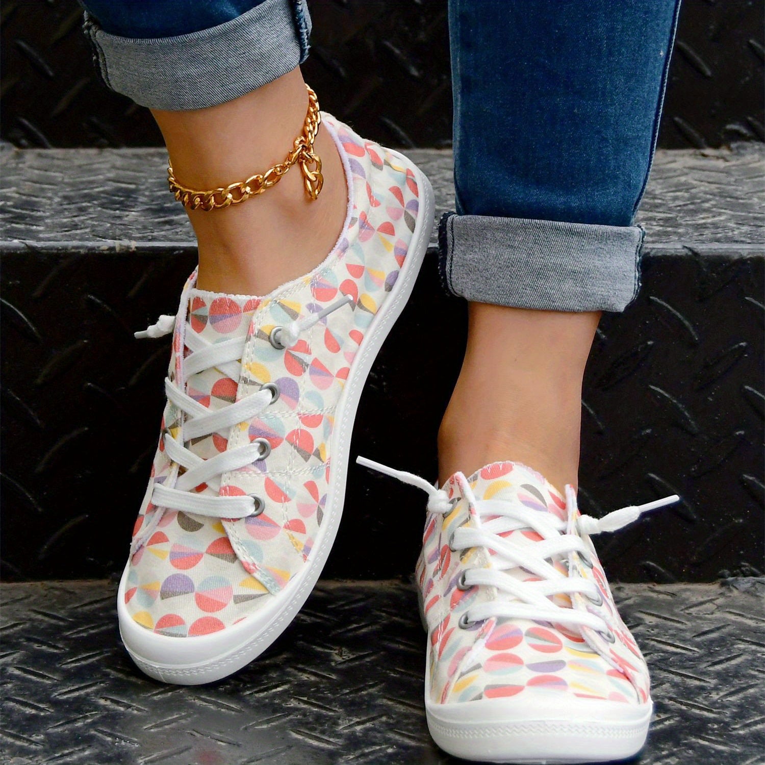 Women's Non Slip Skate Shoes Casual Tennis Shoes Low Top