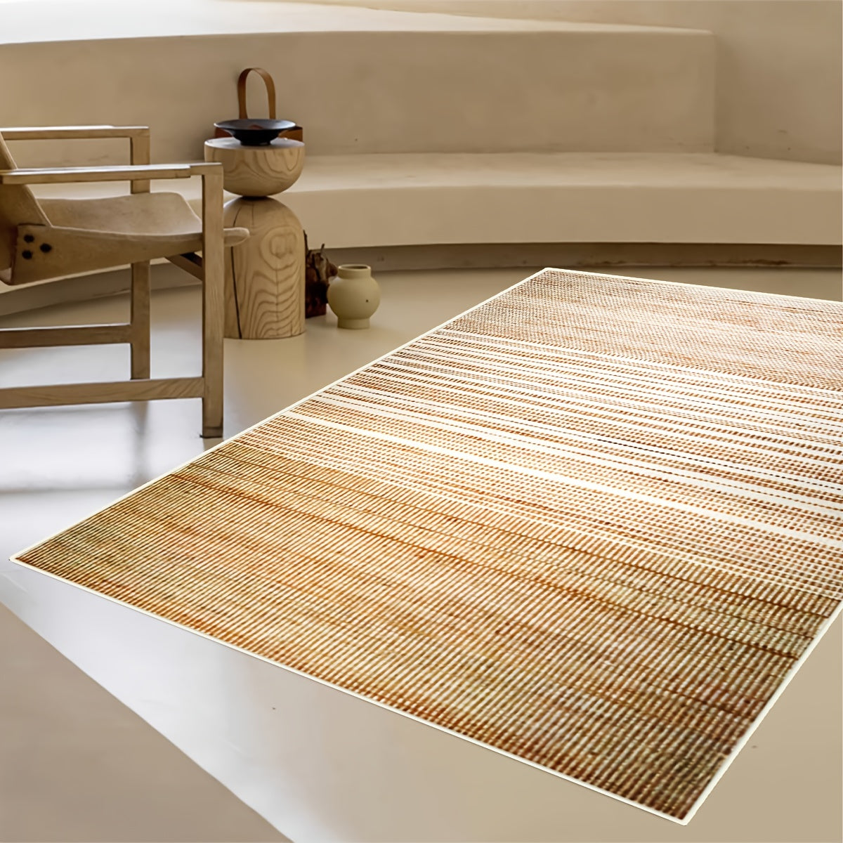 Modern Farmhouse Indoor Outdoor Area Rug Bohemian Minimalist Carpet