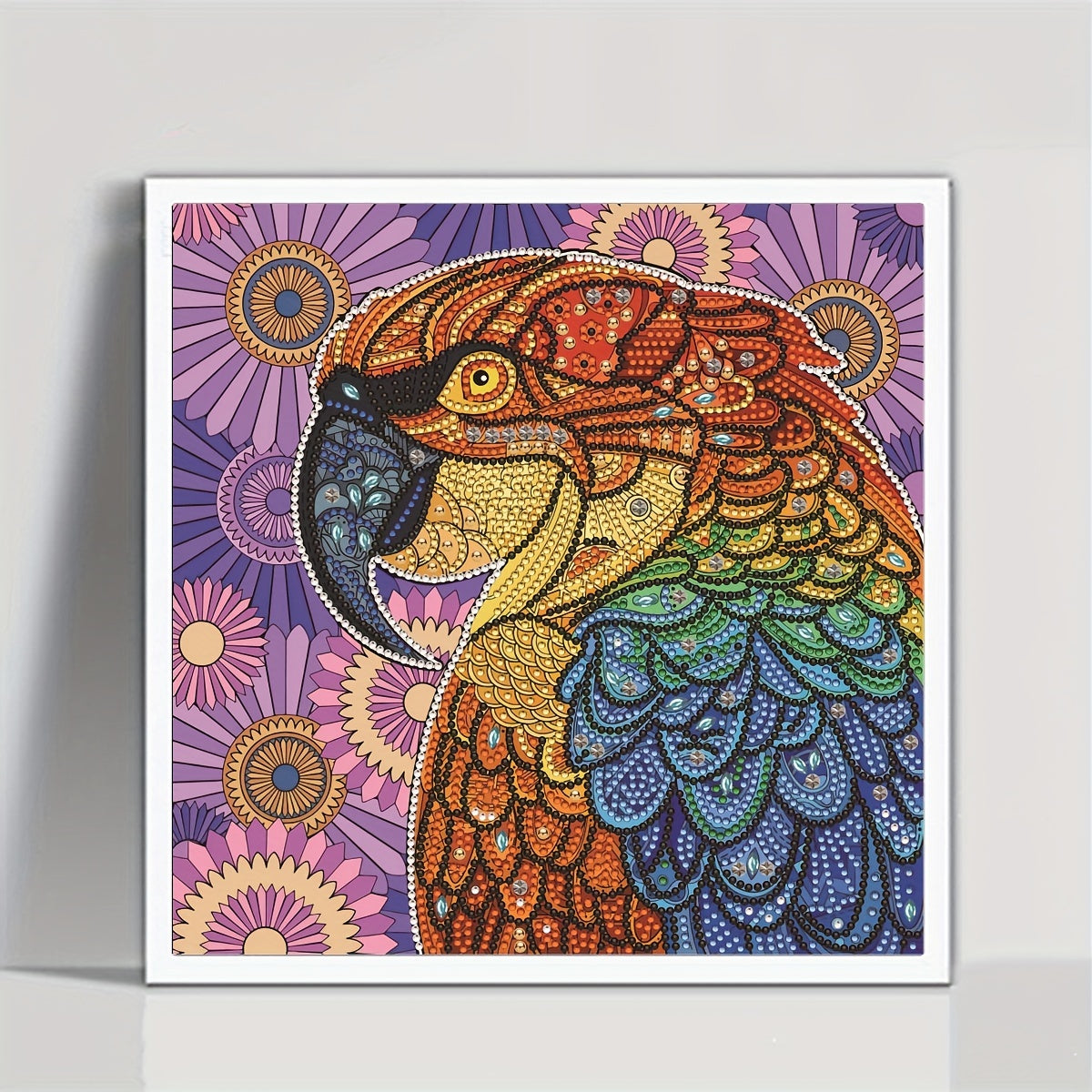 Parrot Diamond Painting Kit, DIY 5D Home Wall Decor