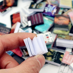 5pcs Mini Dollhouse Flip Magazine Novel Props for Dollhouse Play