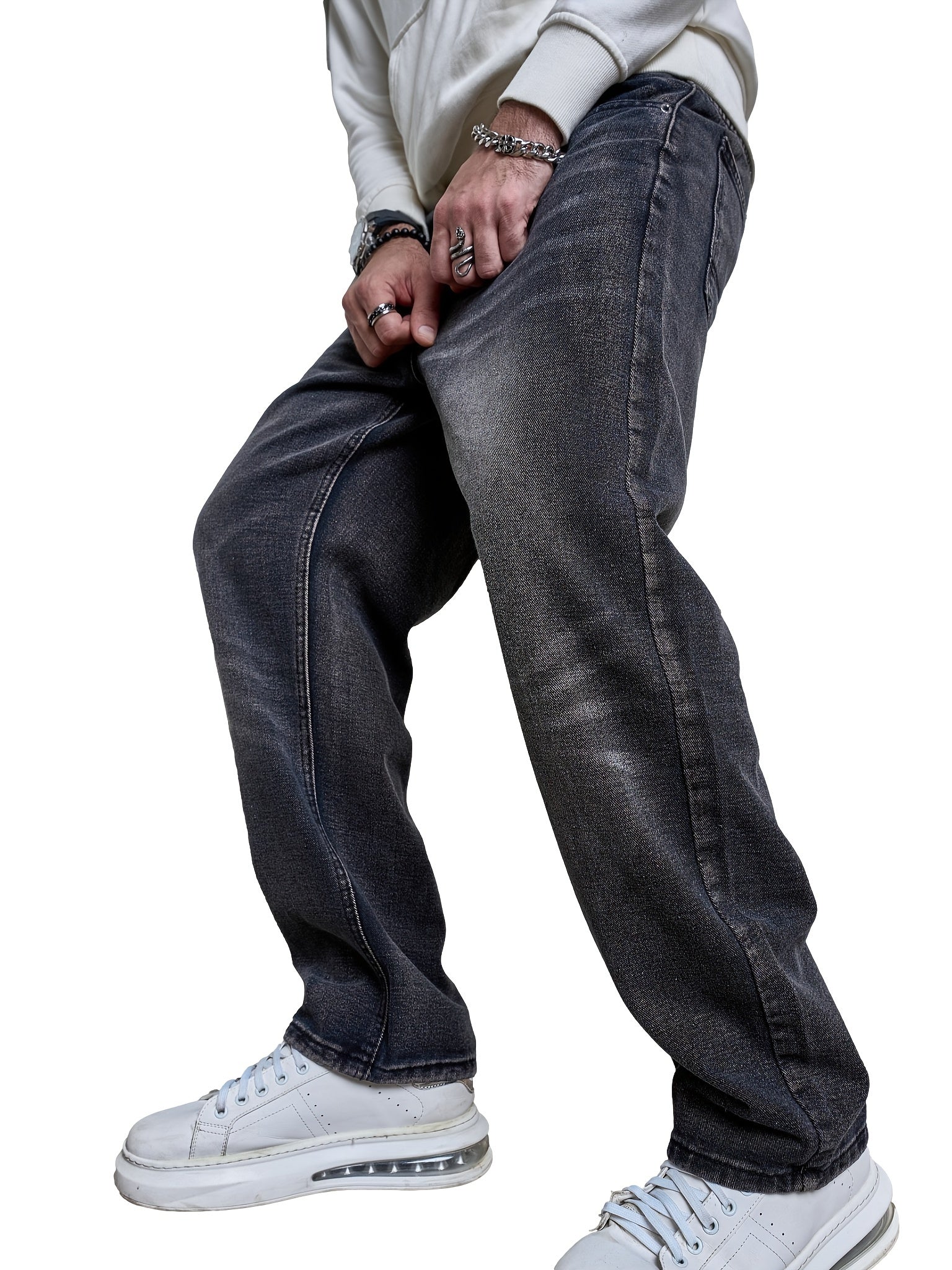 Vintage Mopping Jeans Men's Casual Denim Pants