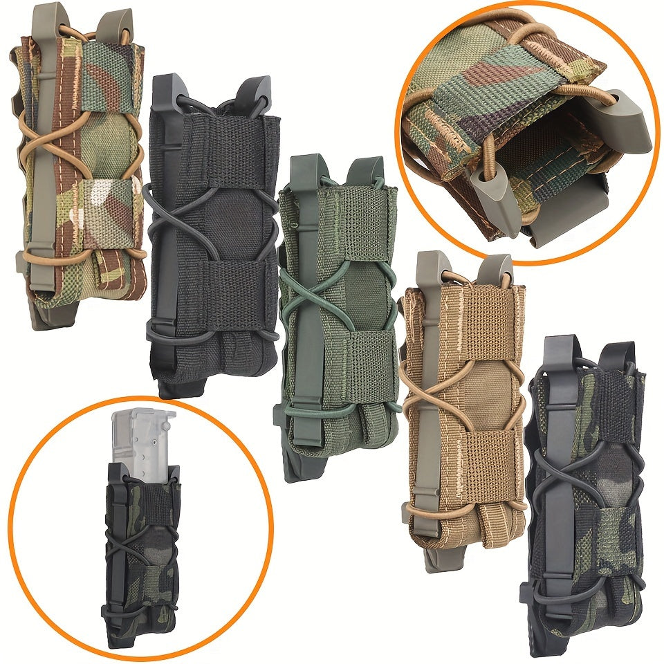 9mm Single Mag Pouch Molle Flashlight Holder