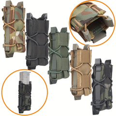 9mm Single Mag Pouch Molle Flashlight Holder