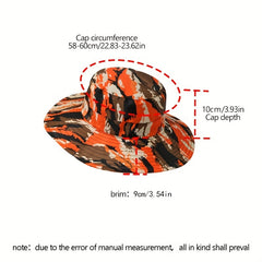 Camouflage Bucket Hat Wide Brim UV Protection Boonie Cap