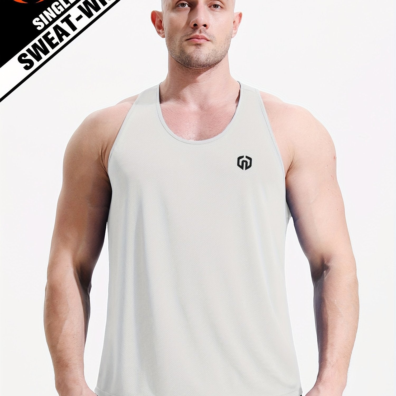 Men's Stretch Sleeveless Tank Top for Gym Workout - Comfy & Breathable