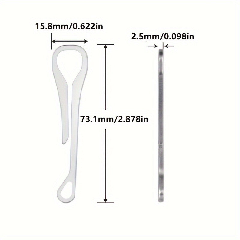 Stainless Steel Keychain Belt Clip for Men and Women