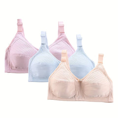 3 Pack Plus Size Bras Set Women's Plus Comfort Full Cover