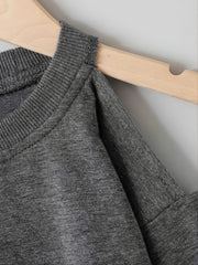 Girls Long Sleeve Off Shoulder Sweatshirt Spring Autumn