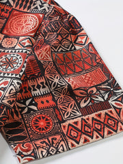 Men's Hawaiian Shirt Allover Print Button Up Short Sleeve for Beach Vacation