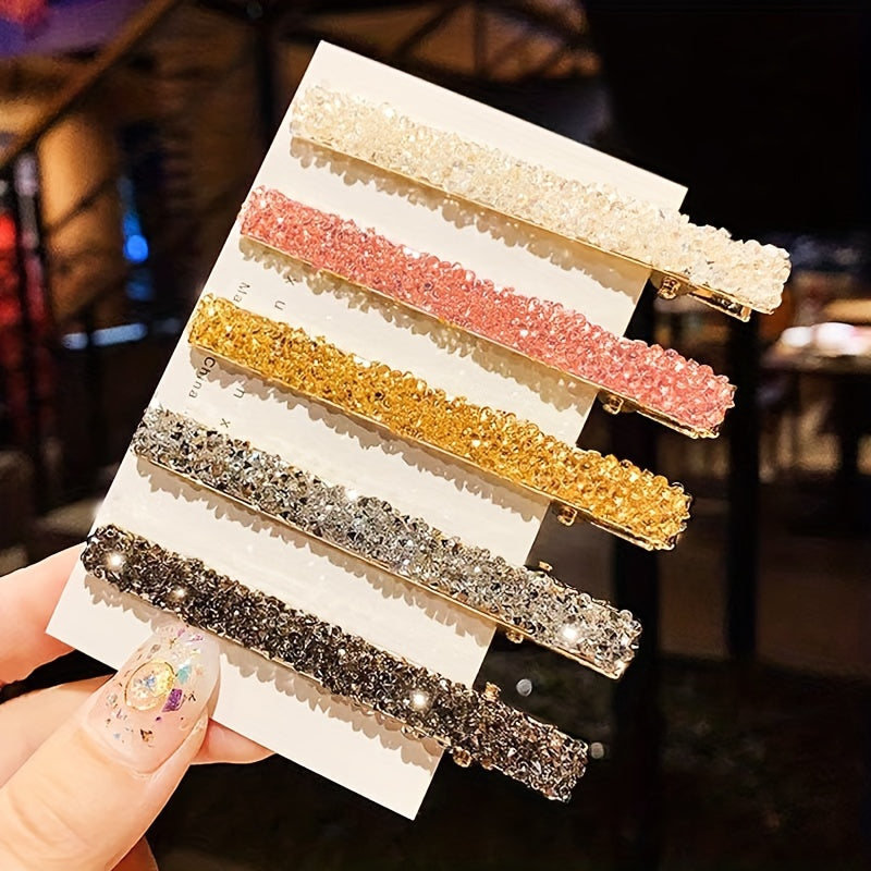 Rhinestone Hair Clip Decorative Hairpin for Baby Girls