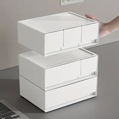 Plastic Desktop Storage Drawer for Jewelry Cosmetics