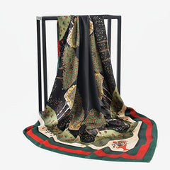 Silk Scarf Satin Large Square Scarf Shawl For Women Lightweight Neck Scarf