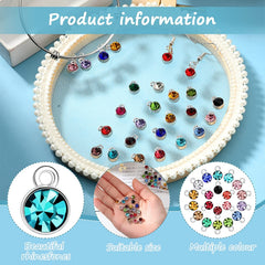 220pcs Crystal Birthmark Pendants Halloween Jewelry Beads Necklaces Earrings
