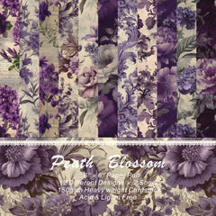 Violet Theme DIY Wrapping Paper 24 Sheets