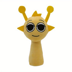2pcs Sprunki Plush Toys Large Eyes Soft Polyester Mixed Colors