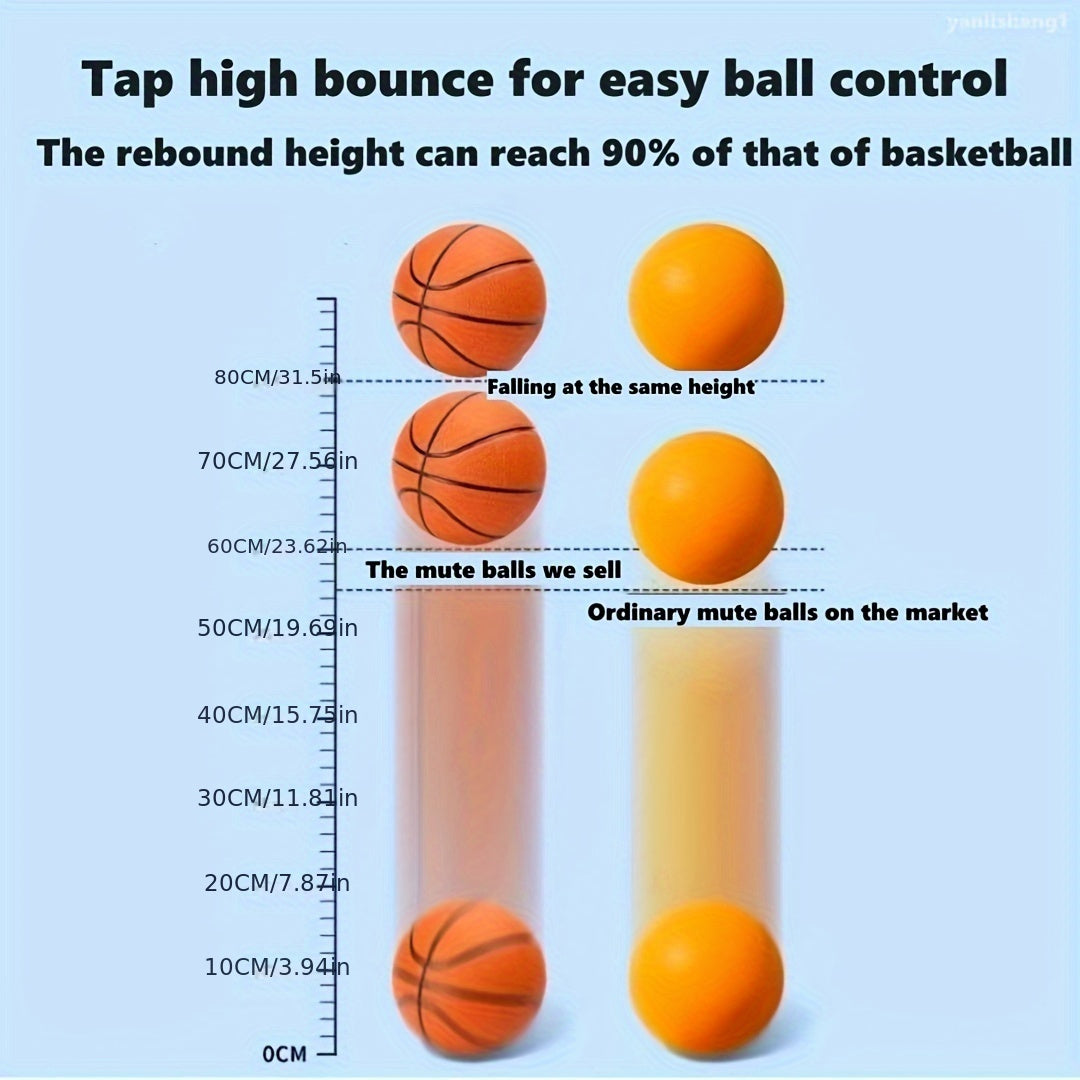 Silent Basketball PU Material Elastic Basketball For Home Indoor