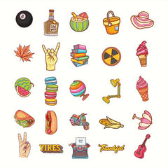 50pcs Water Bottles Vinyl Waterproof Laptop Skateboard Stickers