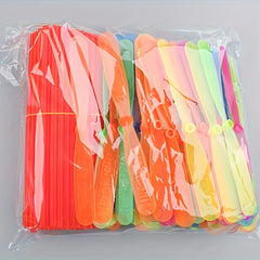 20 Pcs Plastic Bamboo Dragonfly Hand-cranked Toy