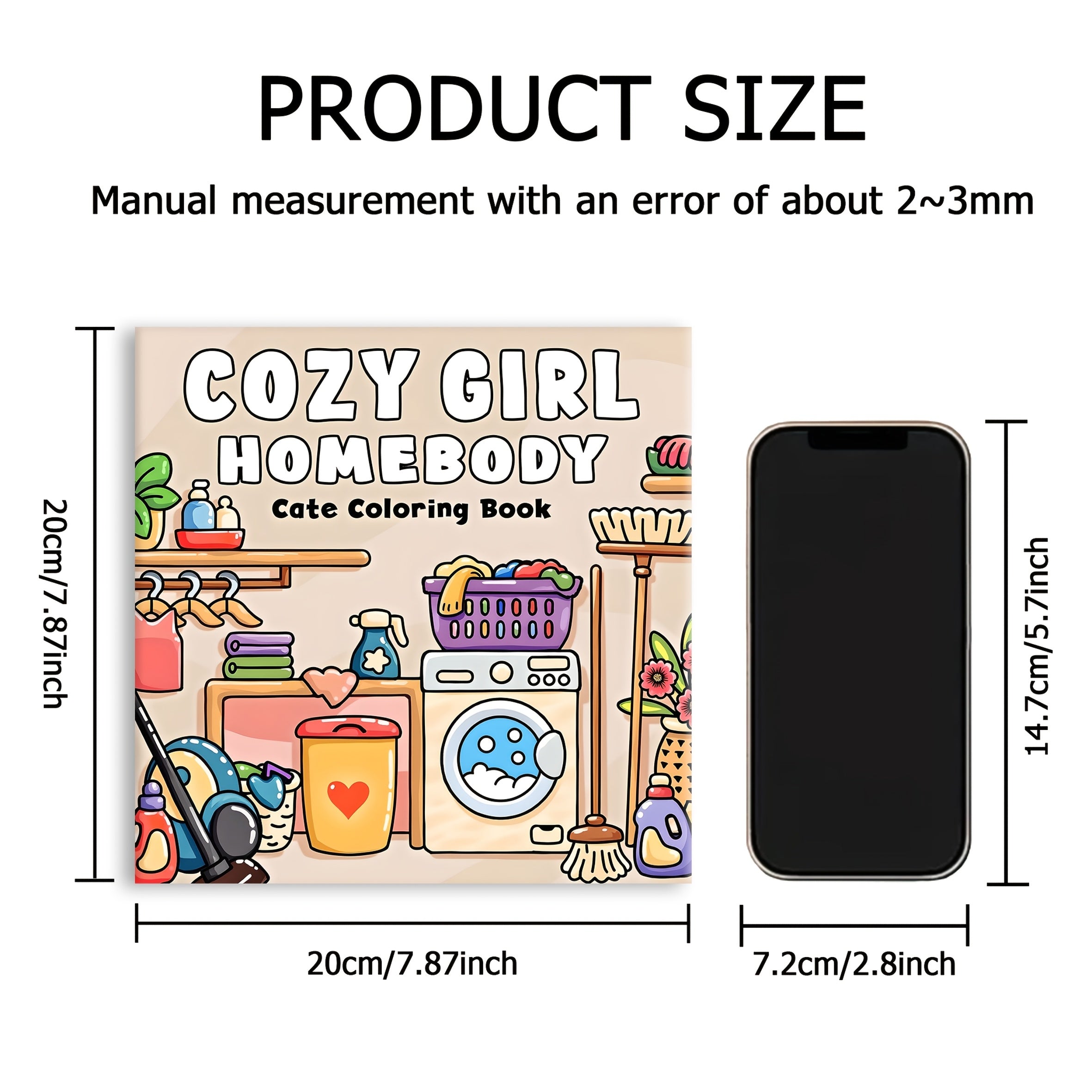 Cozy Girl Coloring Book for Adults - 24 Pages of Colorful Patterns