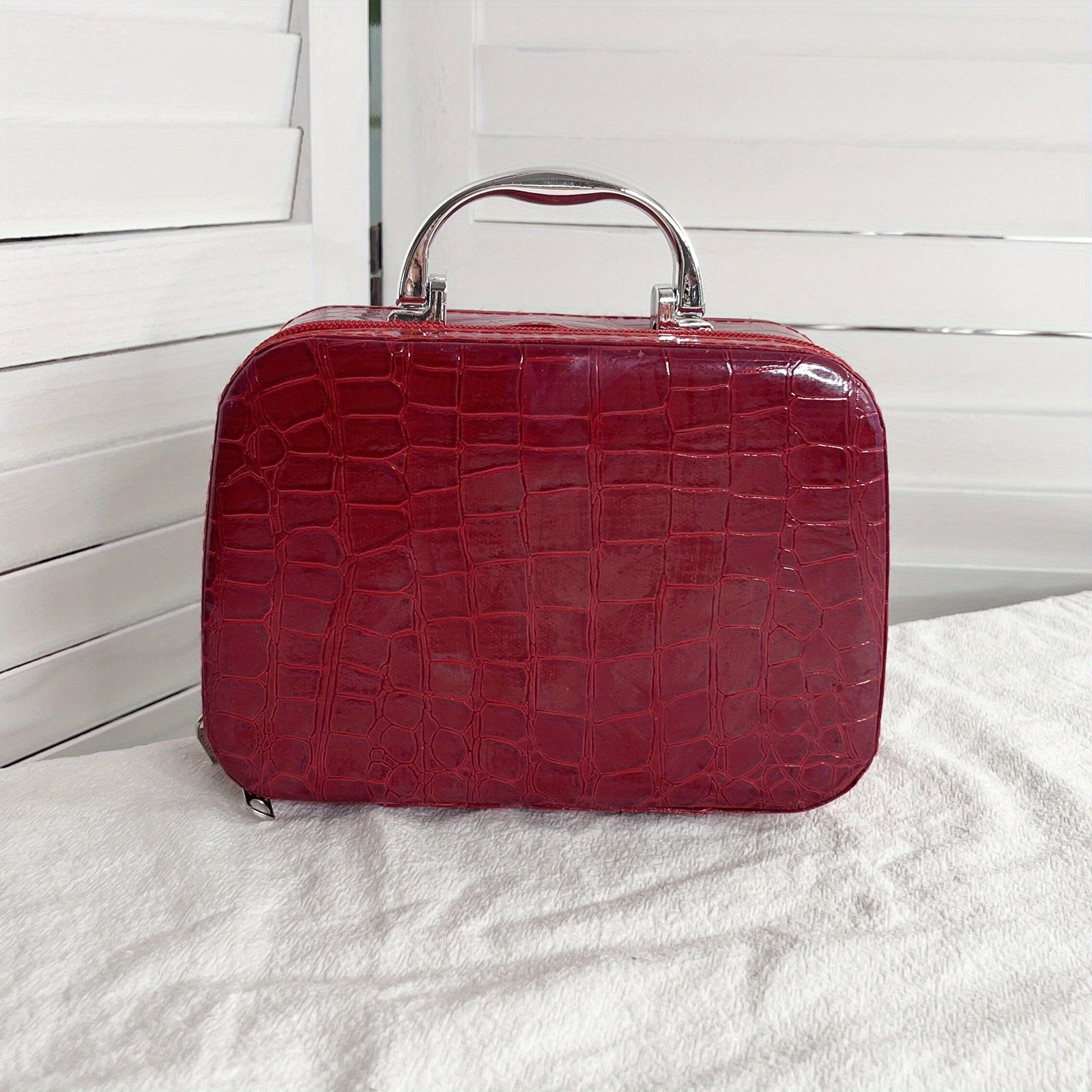 Leopard Makeup Bag Crocodile Cosmetics Case Stone Makeup Box