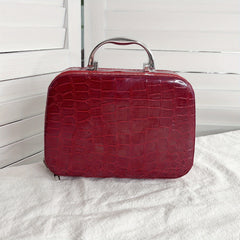 Leopard Makeup Bag Crocodile Cosmetics Case Stone Makeup Box