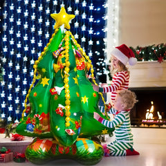 4D Christmas Tree Foil Balloon 144cm Self Standing