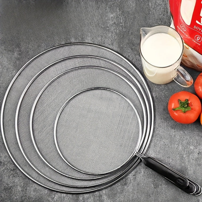 Fry Pan Splatter Screen Kitchen Insulation Pot Lid Splash Net