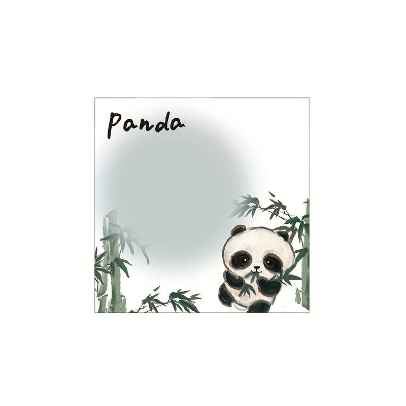50pcs Panda Series Memo Pads Message Paper Sticky Notes