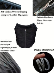 Strapless Zipper Corset Bustier Tummy Control Slimming Body Shaper