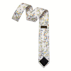 Men's Silk Floral Paisley Necktie Set Wedding