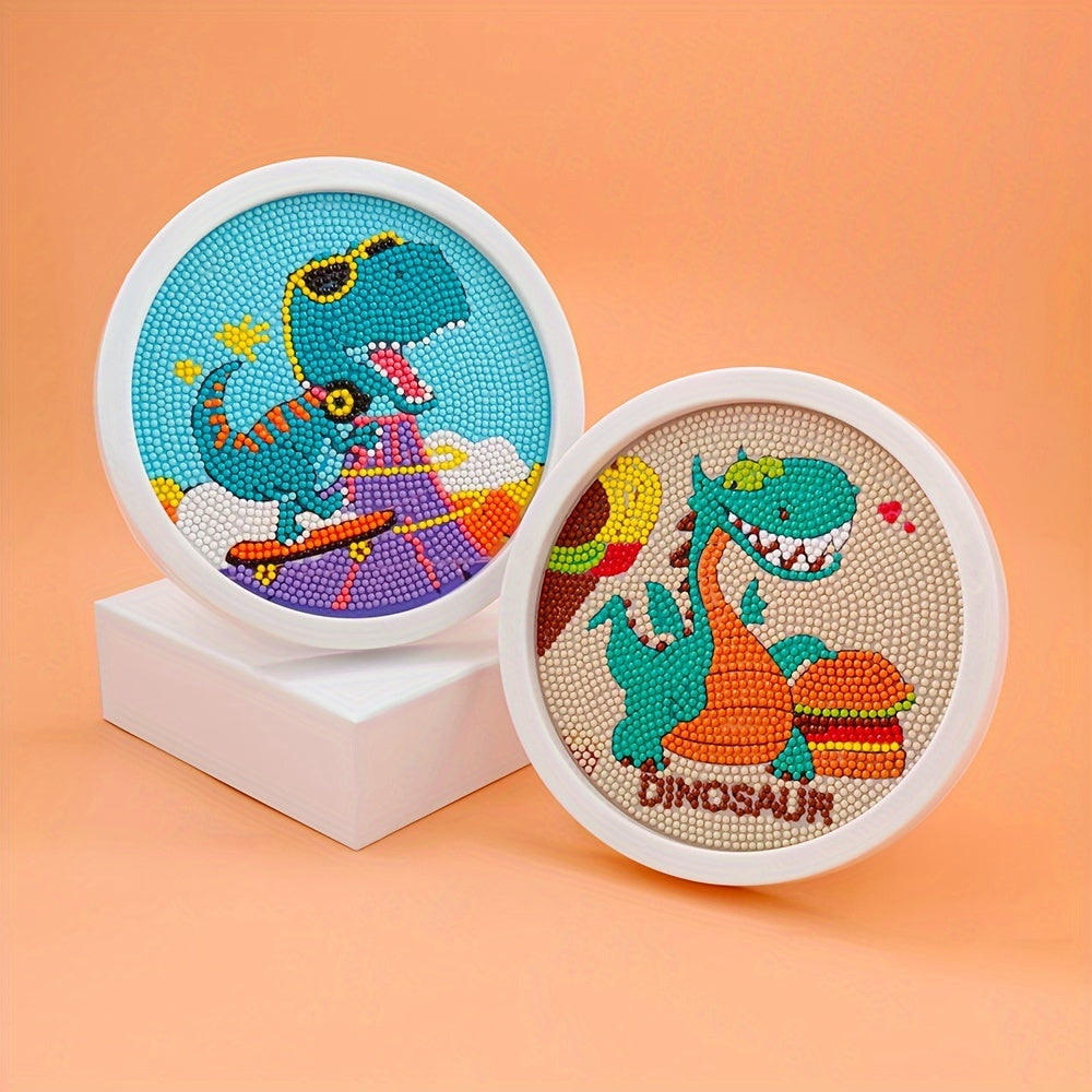 DIY Round Frame Cartoon Diamond Painting Set Room Decoration