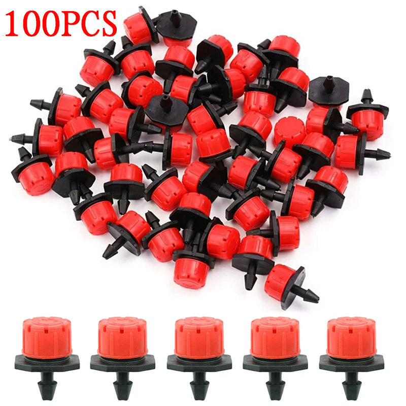 50/100pcs Micro Flow Dripper Drip Head Sprinklers for Irrigation System