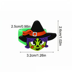 Halloween Cartoon Ghost Pumpkin Skull Ring Children's PVC Toy Gift