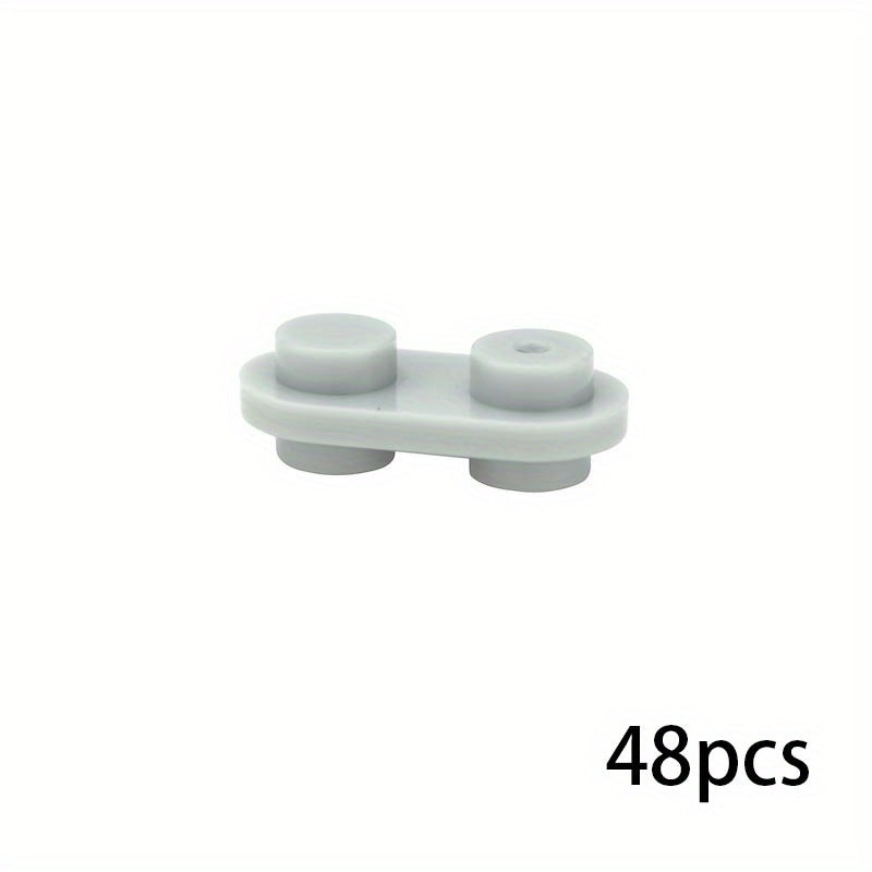 50pcs 1X2 Round Stud Blocks Double Sided Building Toy