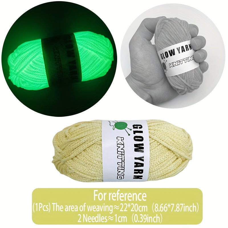 Luminous Round Strand Yarn Face Mask DIY Christmas Gift Knitting