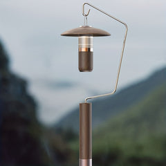 Solid Wood Lamp Holder Foldable Desk Light Rack (Light Not Included)