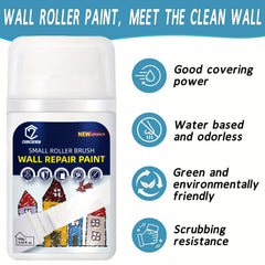 Small Roller Brush Wall Repair Paint DIY Waterproof Latex Cream