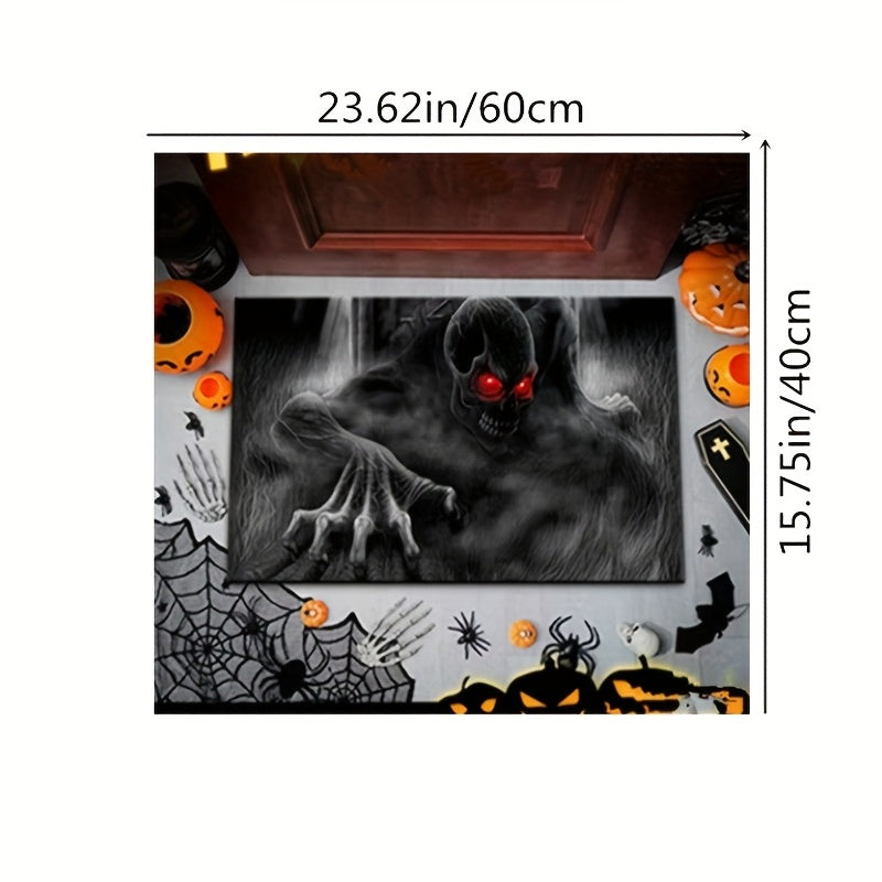 Halloween Entrance Floor Mat, Room Decor, Dirty Resistant, Machine Washable, 40"