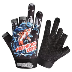 Anti Slip Breathable Half Finger Gloves for Cycling/Fishing