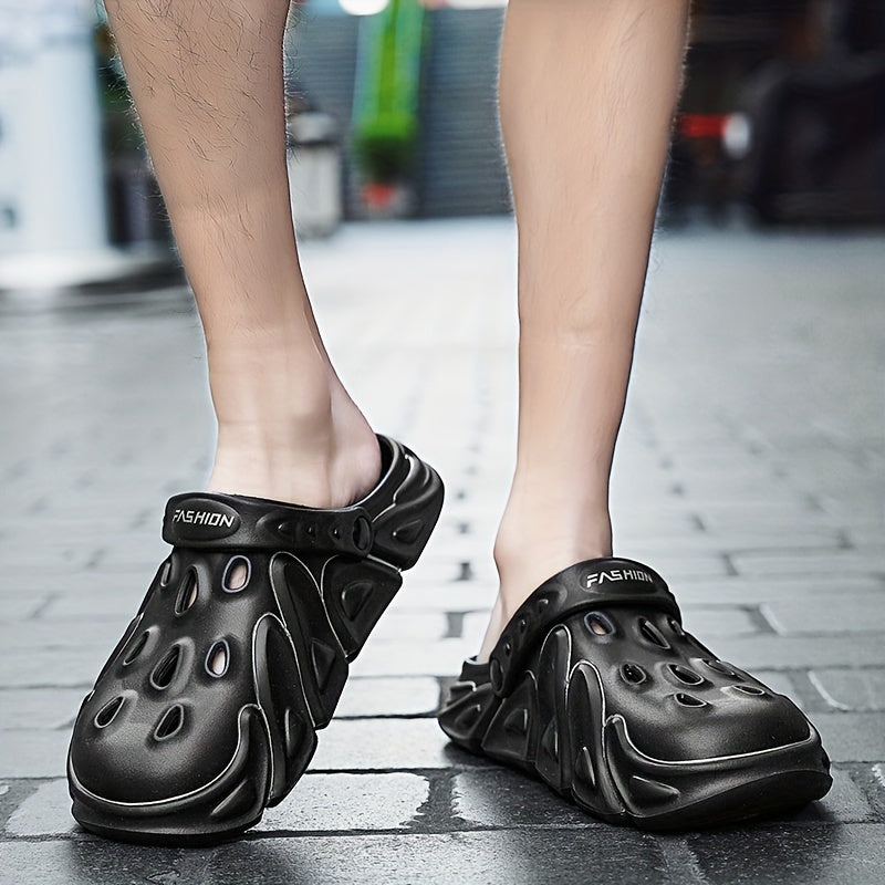 Men's Lightweight Comfy Clogs Hollow Out Non Slip Garden Shoes Summer