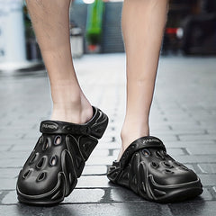 Men's Lightweight Comfy Clogs Hollow Out Non Slip Garden Shoes Summer