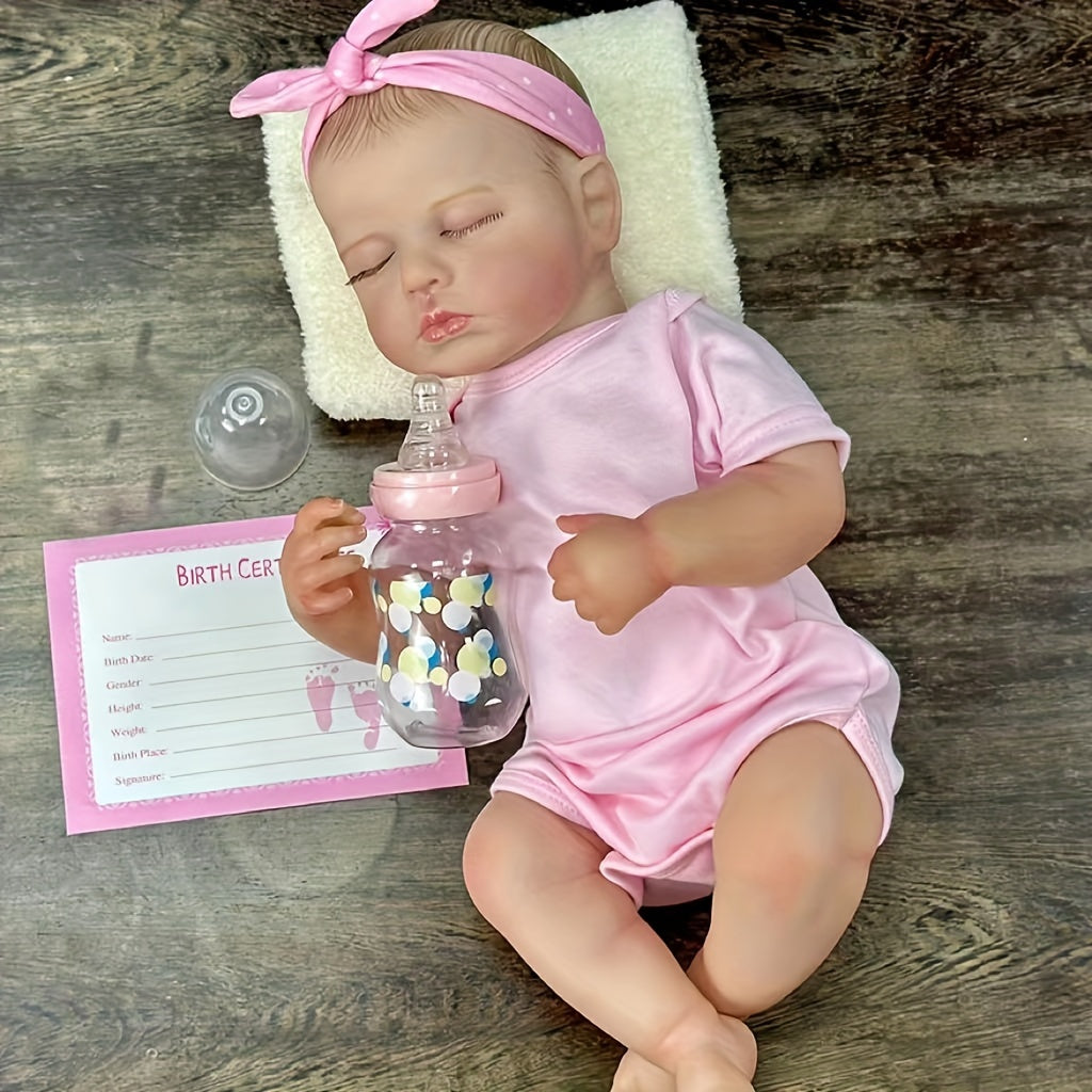 20 inch Reborn Baby Doll Hand-painted Soft Vinyl Toy Dolls
