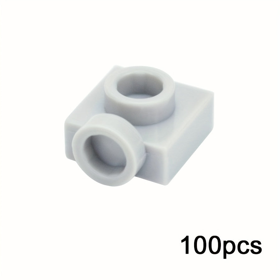 100pcs Thin 1x1 Plate Side Knobs Building Blocks DIY Inspiration