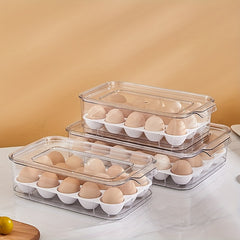 Stackable Egg Box 15 24 Grids Fresh Keeping Portable Food Storage