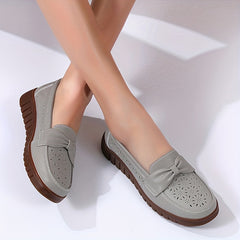 Women's Hollow Out Flat Shoes Closed Toe Slip On Shoes